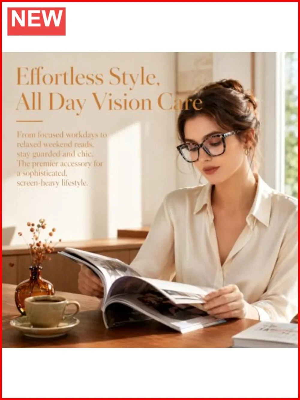 Oversized Cat Eye Blue Light Blocking Glasses Women Men Fashion Computer